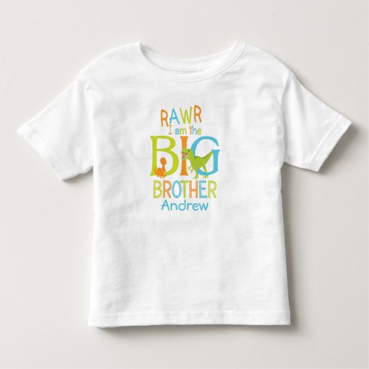 Big Brother Shirt | dinosaurus-Shirt (Voorkant)