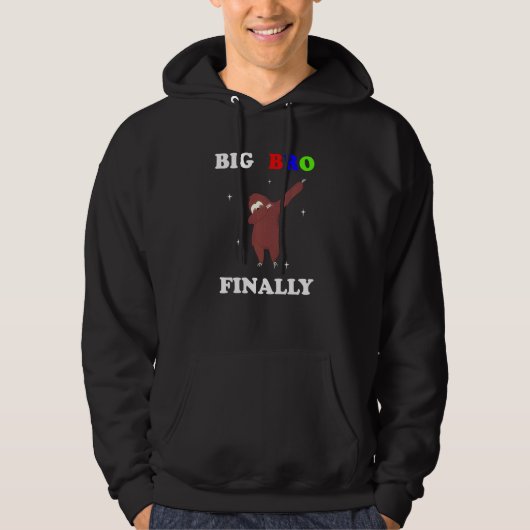 Big Brother Sloth kondiging Hoodie (Voorkant)
