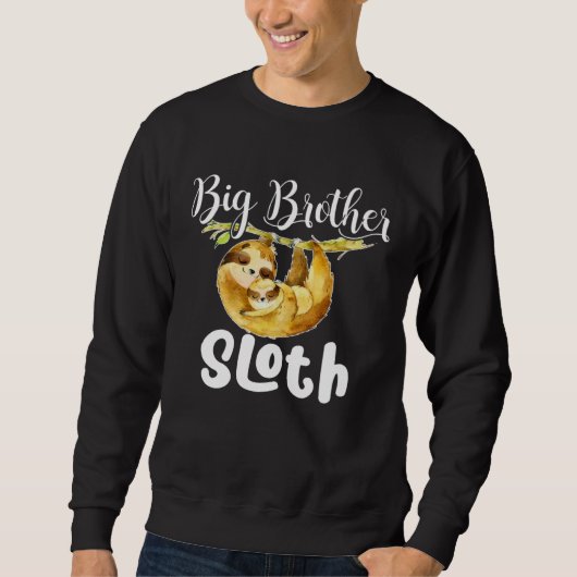 Big Brother Sloth Matching Family Cute  Mother s D Trui (Voorkant)