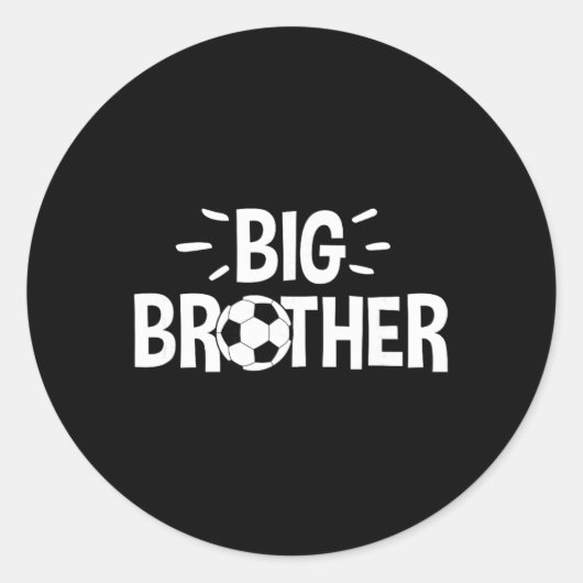 Big Brother Soccer  Ronde Sticker (Voorkant)