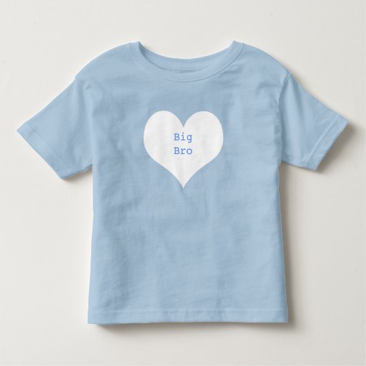 Big Brother Specialized Blue and White Heart Kinder Shirts (Voorkant)