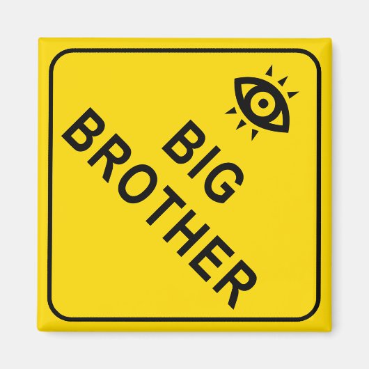 Big Brother Square Magnet (Voorkant)