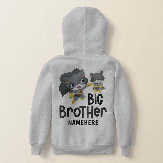 Big Brother Superheld Cat Illustratie Aangepaste n (Laag Achter)