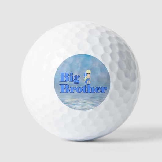 Big Brother Surfer Boy Sibling Golfballen (Voorkant)
