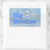 Big Brother Surfer Boy Sibling Rechthoekige Sticker (Tas)