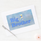 Big Brother Surfer Boy Sibling Rechthoekige Sticker (Envelop)