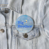 Big Brother Surfer Boy Sibling Ronde Button 7,6 Cm (In situ)