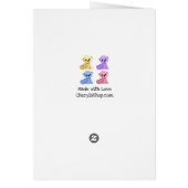 BIg Brother Teddy Bear Persoonlijk Wenskaart (Achterkant)