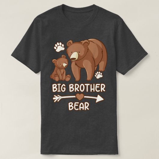 big brother tee shirt bear, brother bear t shirt f (Design voorkant)