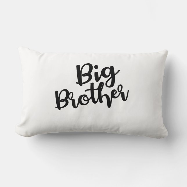 Big Brother-tekst in Cursive Black stijl Kussen (Voorkant)