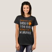 Big Brother Thanksgiving Zwangerschapsaankondiging T-shirt (Voorkant volledig)