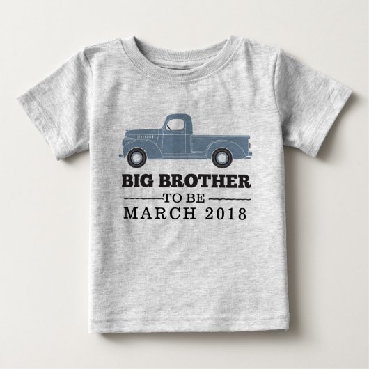 Big Brother to Be Zwangerschapsaankondiging Shirt (Voorkant)