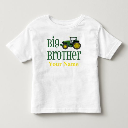 Big Brother Tractor Gepersonaliseerd T-shirt (Voorkant)