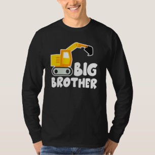 Big Brother Tractor Toddler Excavator Cute T-shirt