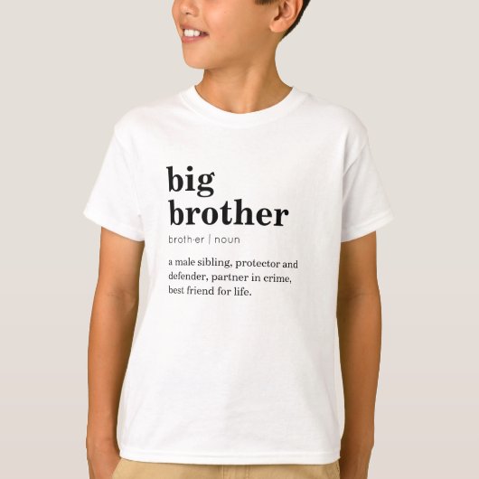 Big Brother Tshirts - Definitiewoordenboek Eenvoud (Voorkant)