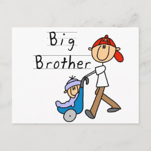 Big Brother Tshirts en cadeaus voor het vervoer Briefkaart