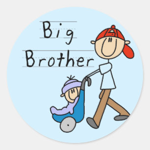 Big Brother Tshirts en cadeaus voor het vervoer Ronde Sticker