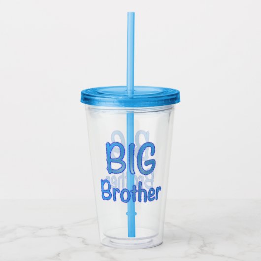 Big Brother Typografie Acryl Drinkbeker (Voorkant)