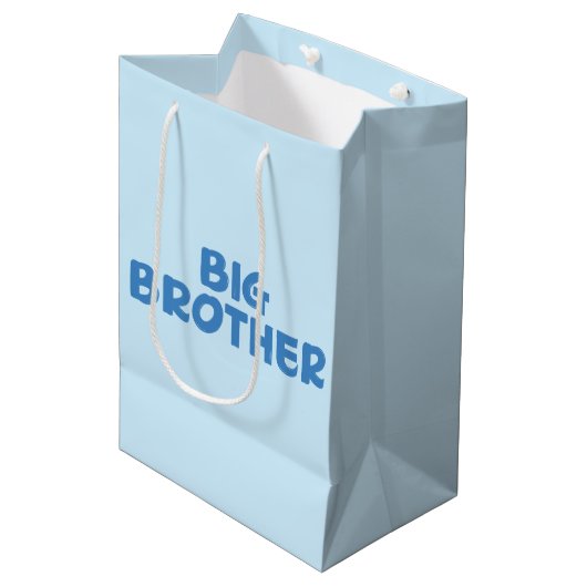 Big Brother Typografie Moderne tekst Medium Cadeauzakje (Voorkant Gekanteld)