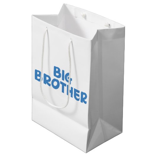 Big Brother Typografie Moderne tekst Medium Cadeauzakje (Voorkant Gekanteld)