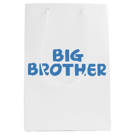 Big Brother Typografie Moderne tekst Medium Cadeauzakje (Voorkant)