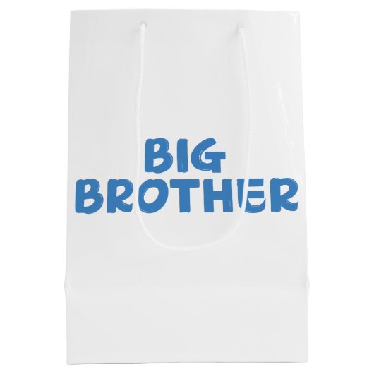 Big Brother Typografie Moderne tekst Medium Cadeauzakje (Achterkant)