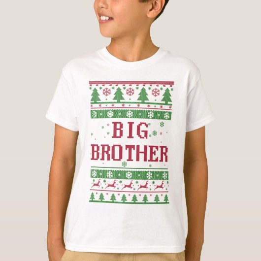 Big Brother Ugly Kerstmis T-shirt (Voorkant)