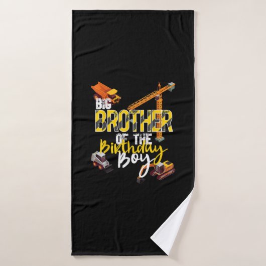 Big Brother van Birthday Boy Constructor Badhanddoek (Badhanddoek)