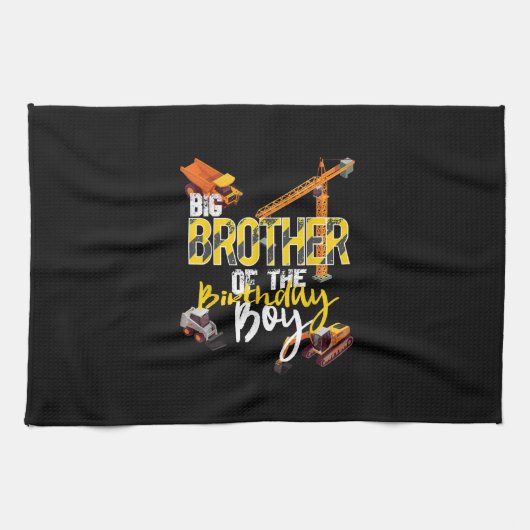 Big Brother van Birthday Boy Constructor Theedoek (Horizontaal)