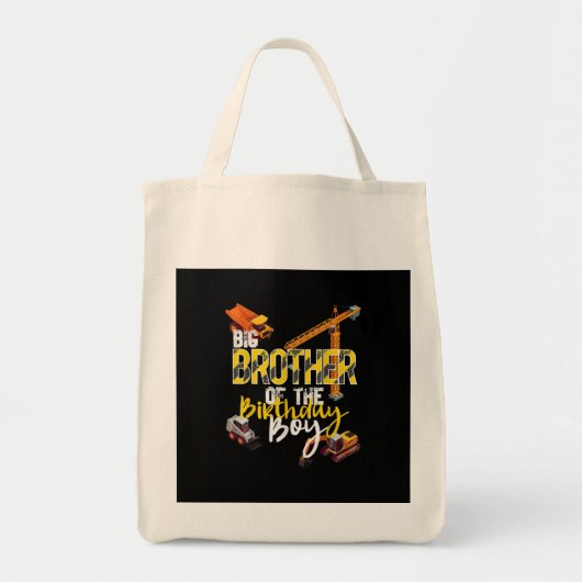 Big Brother van Birthday Boy Constructor Tote Bag (Voorkant)