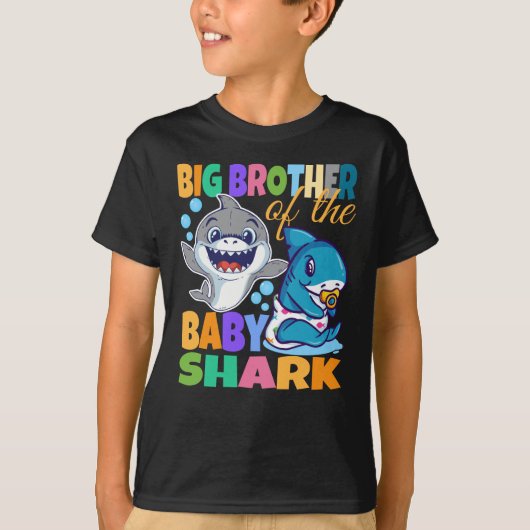 Big Brother van de Baby haai T-shirt (Voorkant)