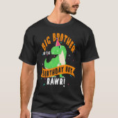 Big Brother van de Birthday Boy Dinosaur Funny Cu T-shirt (Voorkant)