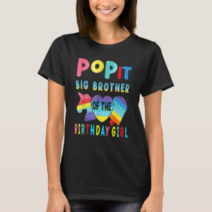 Big Brother van de 'Birthday Girl'-Pop het Unicorn T-shirt