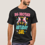 Big Brother van de Birthday Girl Roller Schaatsen  T-shirt<br><div class="desc">Big Brother van de Verjaardags Meisje Roller Schaatsen Schaatsen Party</div>