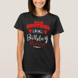 Big Brother van de Birthday Princess Strawberry de T-shirt<br><div class="desc">Big Brother van de Birthday Princess Strawberry Theme Bday</div>
