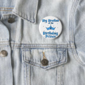Big Brother van de eerste Birthday Prince Ronde Button 5,7 Cm (In situ)