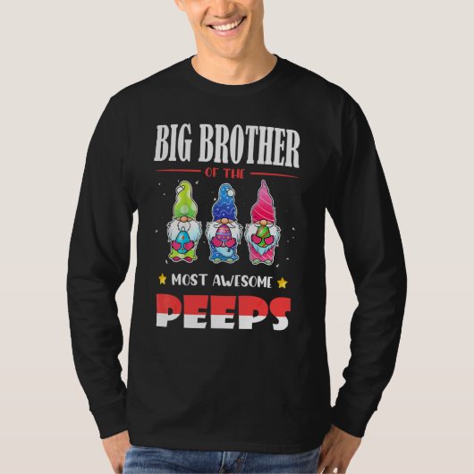 Big Brother van de meest Geweldige gnomen kotst gn T-shirt (Voorkant)