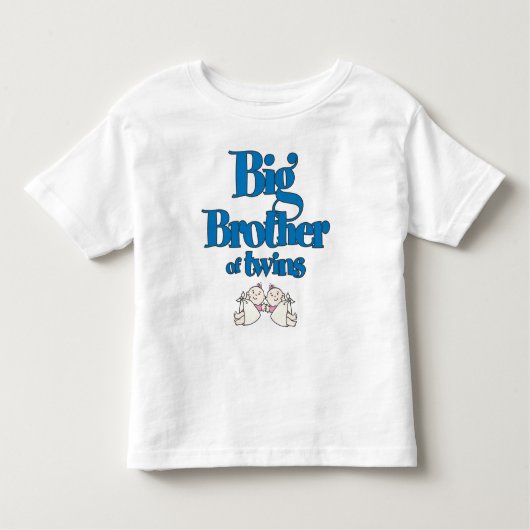 Big Brother van de Twin Girls Kinder Shirts (Voorkant)