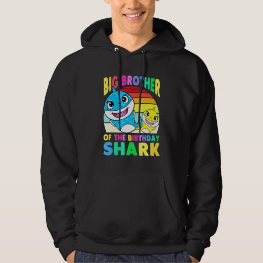 Big Brother van de vogelhaai Bro Matching Fam Hoodie (Voorkant)