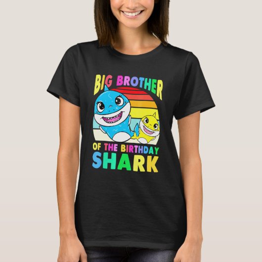 Big Brother van de vogelhaai Bro Matching Fam T-shirt (Voorkant)