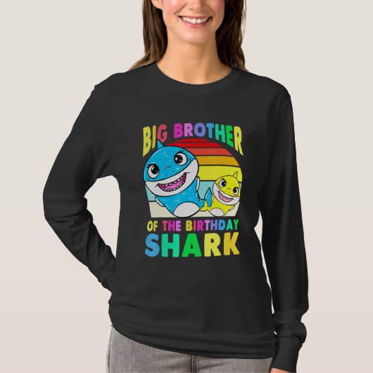 Big Brother van de vogelhaai Bro Matching Fam T-shirt (Voorkant)