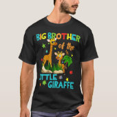 Big Brother van Giraffe Birthday Family Matching T-shirt (Voorkant)