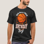 Big Brother van het Birthday Boy Basketball Theme  T-shirt<br><div class="desc">Big Brother van de Verjaardags Jongen Basketbal Thema Bday Party 1</div>