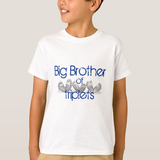 Big Brother van Triplets T-shirt (Voorkant)