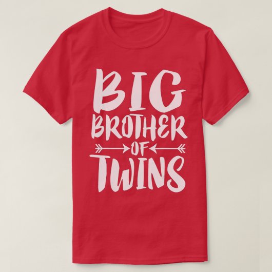Big Brother van Twins New Brother Sibling T-shirt (Design voorkant)