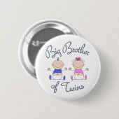 Big Brother van Twins Ronde Button 5,7 Cm (Voorkant /achterkant)