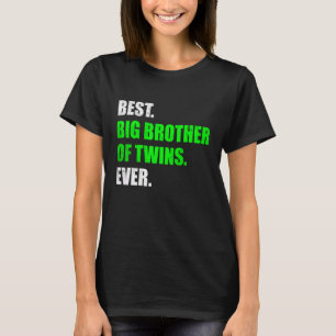 Big Brother van Twins Zwangerschap Aankondiging Bi T-shirt