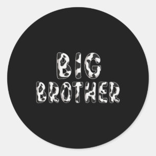 Big Brother Verjaardag Familie Matching Vaders Dag Ronde Sticker