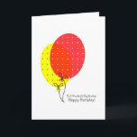 Big Brother verjaardagskaarten, grote kleurrijke b Kaart<br><div class="desc">Een eenvoudige,  schone,  mooie en kleurrijke ballonkaartje voor een grote broer op zijn verjaardag. Inside tekst is aanpasbaar.</div>