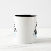 Big Brother Vist Tshirts en cadeaus Tweekleurige Koffiemok (Center)